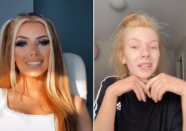 8 dziewczyn z TikTok pokazało się przed i po makijażu