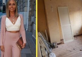 Dziewczyna rozpoczęła remont w pokoju i zrobiła to za pomocą zwykłych listew