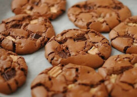 Ciasteczka "Trzy czekolady". Bardzo ładne i chrupiące