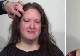 Kobieta ma dość swoich cienkich włosów - spójrz na jej reakcję po transformacji