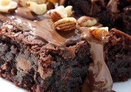 Brownie z orzechami. Świetny dodatek do porannej kawy