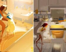 18 ilustracji, które dokładnie wyjaśniają, na czym polega więź między mamą a dzieckiem