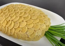 Przepis na pyszną i efektowną sałatkę „Ananas”