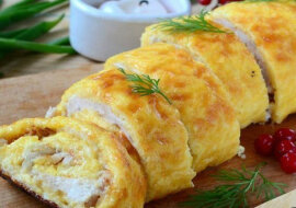 Pyszna rolada z kurczakiem. Smaczna i soczysta