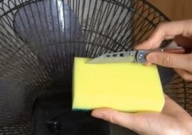 Trik ze zwykłą gąbką. Wiatrak teraz błyszczy jak nowy i latem nie będzie rozwiewał kurzu