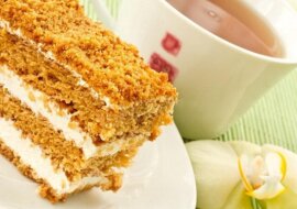 Miodownik. Z masą kajmakową i budyniową. Pycha