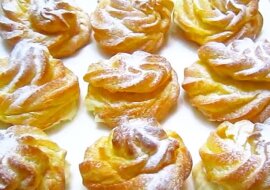 Pyszne ptysie z delikatnym kremem śmietankowym