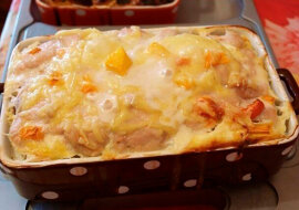 Zapiekanka z kurczakiem i dynią: bardzo smaczna i niesamowita