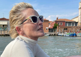 Sharon Stone podróżuje po Wenecji