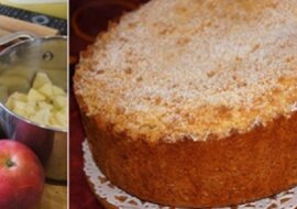 Przepis na królewską szarlotkę z nadzieniem śmietanowym