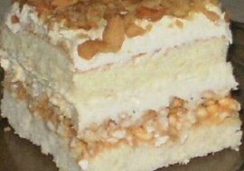 Pyszne ciasto biały lion, z ryżem preparowanym