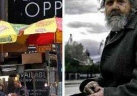 Mężczyzna zawsze dawał bezdomnemu drobne, które leżały w jego kieszeni. Pewnego dnia widzi go w restauracji, w garniturze