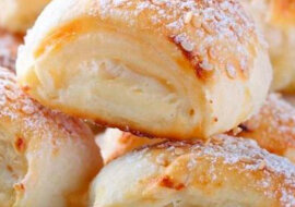 Szybkie chrupiące ptysie twarogowe do herbaty