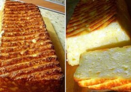 Zapiekanka twarogowa z kaszą manną