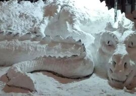 10 śnieżnych rzeźb, które wyglądają bardziej jak dzieła sztuki