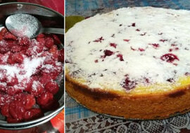 Przepis na ciasto wiśniowe z nadzieniem. Pycha