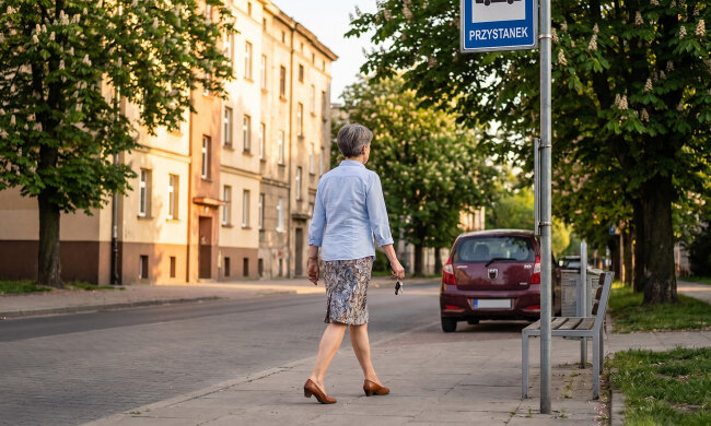 Mąż odszedł pięć lat temu. Samochód zabrał, bo "i tak nie zdasz, kobieto, w twoim wieku". Prawo jazdy zdałam za drugim razem, mając pięćdziesiąt osiem lat. W maju minęłam go na światłach w Radomiu - stał na przystanku