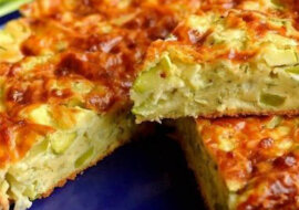 Ciasto warzywne z serem i cukinią, coś w rodzaju szarlotki