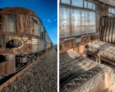 Opuszczony Orient Express, przypominający o luksusowych podróżach z przeszłości