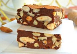 Czekoladowa krówka z migdałami i orzechami "Inspiracja"