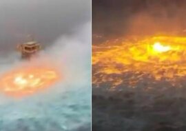 Wrze, płonie i wybucha: w Meksyku przez przypadek podpalono ocean