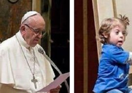 Podczas mszy dziewczynka z zespołem Downa podeszła prosto do papieża. Ta fotografia obiegła świat