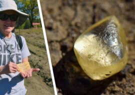 Emerytka z Ameryki w ciągu godziny kopania w błocie znalazła największy diament