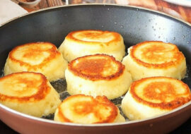 Racuchy z jabłkami wyglądają jak pączki