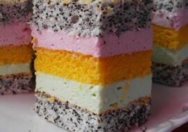 Ciasto Tęcza. Dzieci go uwielbiają. Jest bardzo smaczne