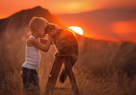 11 czułych zdjęć dzieci ze zwierzętami