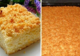 Ucierane ciasto twarogowe. Jest pyszne i bardzo łatwe w przygotowaniu