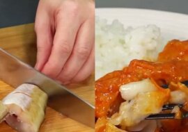 Ryba w sosie pomidorowym: nie smażę i gotuję prawie bez oleju