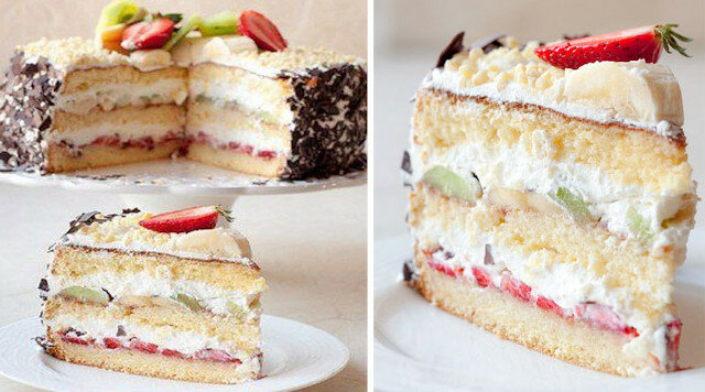Szybki tort na kefirze "Delikatność". Jest niezwykle łatwy w przygotowaniu