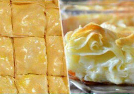 Achma - delikatna zapiekanka z lawaszu i twarogu