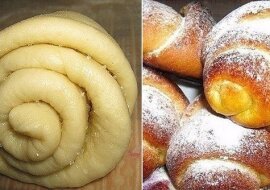 Cynamonowe bułeczki drożdżowe z cukrem. Pycha