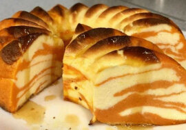 Ciasto „Złoty marmur”. Bez mąki i kaszy manny