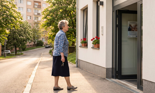 Wnuczka prowadziła mnie w sobotę za rękę z cukierni. Przy nowym budynku za kościołem pochwaliła się, że "tu będziesz mieszkać, jak będziesz jeszcze starsza - mama z wujkiem oglądali już pokoje"