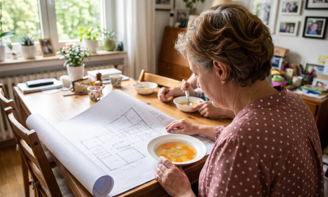 Syn namówił mnie, żebym sprzedała garaż po ojcu, bo "tylko podatek od niego płacisz, mamo". Pieniądze przelałam mu na wkład. W niedzielę pokazał rzut nowego mieszkania: salon, sypialnia, pokój dziecka i gabinet - "dla taty Marty, bo pracuje zdalnie"