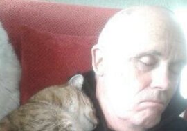 Mężczyzna nie lubił kotów, po operacji spał w domu, a gdy się obudził, leżał na nim kot