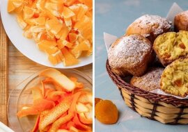 Przepis na przygotowanie babeczek z suszonymi morelami i skórką mandarynki