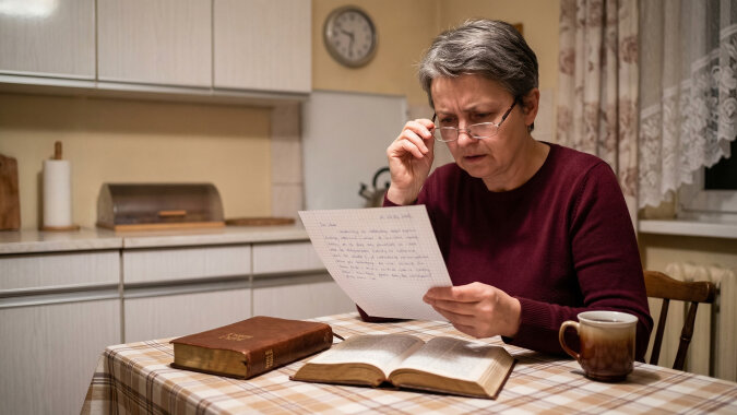 Sprzedałam działkę po rodzicach i podzieliłam pieniądze po równo między trójkę dzieci. Dwa tygodnie później najmłodsza córka pokazała mi testament taty, który znalazła w starej biblijce. Wszystko miało wyglądać zupełnie inaczej