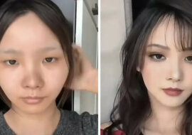 Niesamowite zdjęcia dziewczyn przed i po nałożeniu makijażu