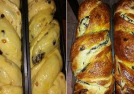 Wielkanocna bułka z orzechami i kakao. Pycha