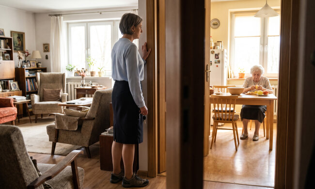 Brat powiedział, żeby nie przyjeżdżać - mama już nikogo nie poznaje. W niedzielę przyjechałam bez zapowiedzi. Mama obierała jabłka na szarlotkę