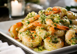 Danie dla smakoszy - krewetki z cytryną i czosnkiem