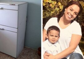 Nie dowierza własnym oczom gdy ją otwiera. Staruszek prosi pielęgniarkę by wyczyściła jego lodówkę