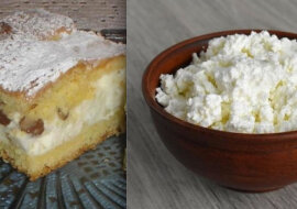 Twarogowe ciasto z rodzynkami. Proste, delikatne i pyszne