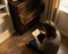 Sąsiadka sprzedawała meble po zmarłym mężu. Kupiłam od niej starą komodę za dwieście złotych. Kiedy w domu otworzyłam górną szufladę, pod podszewką leżała koperta zaadresowana od kobiety, która mieszka piętro niżej