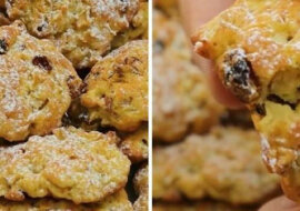 Niesamowite ciasteczka jabłkowe z rodzynkami