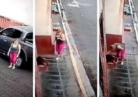 Kobieta ratuje porzuconego i rannego psa. Jej uczynek został nagrany na wideo